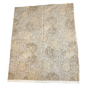 Frosted Leaf Beige Tone on Tone Cotton Fabric By The Yard For Quilting & Sewing